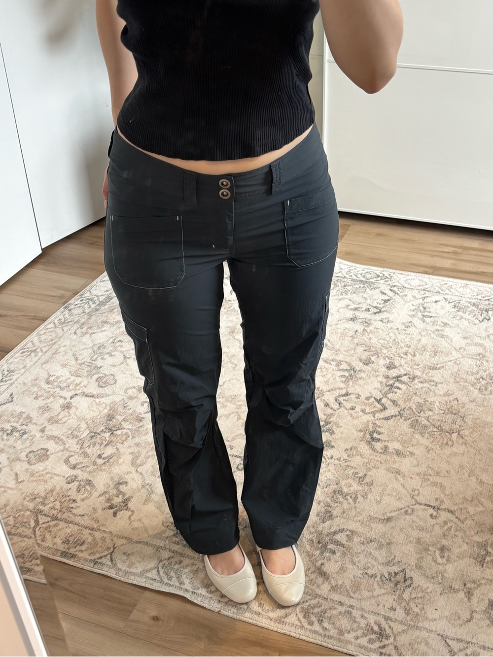 Arc’teryx Women’s Charcoal Cargo Pants.
